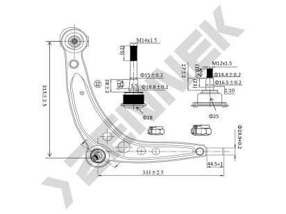 Рычаг DCA0021