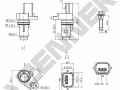 Датчик положения коленвала DCS0090
