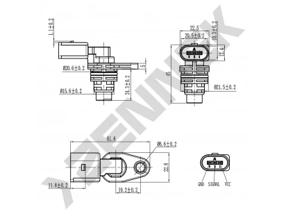 Camshaft position sensor DCS0126