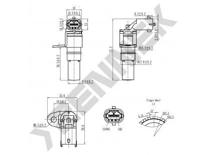 Crankshaft position sensor DCS0128