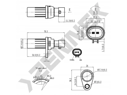 Crankshaft position sensor DCS0153