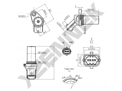 Crankshaft position sensor DCS0204