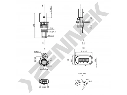 Camshaft position sensor DCS0249