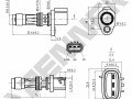Датчик положения распредвала DCS0310