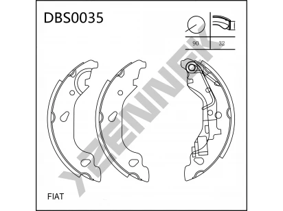 Колодки тормозные барабанные DBS0035