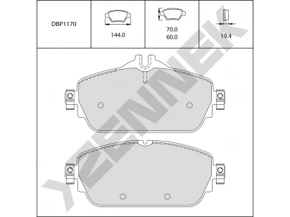 Brake pads DBP1170