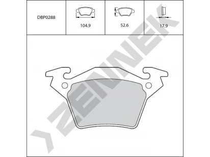 Brake pads DBP0288