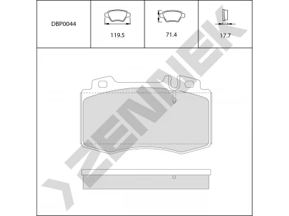 Brake pads DBP0044