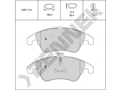 Brake pads DBP1155