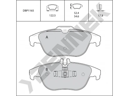 Brake pads DBP1165