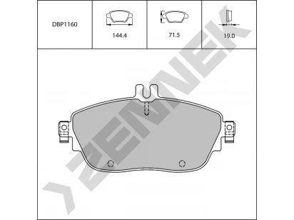 Brake pads DBP1160