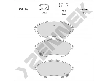 Brake pads DBP1263