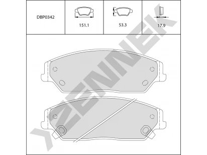Brake pads DBP0342