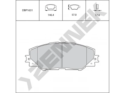 Brake pads DBP1631