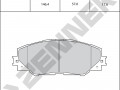 Brake pads DBP1631_4