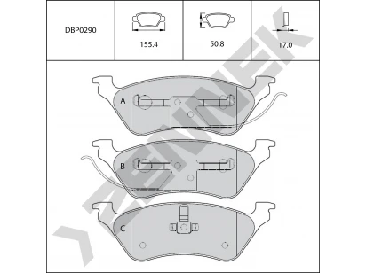 Brake pads DBP0290