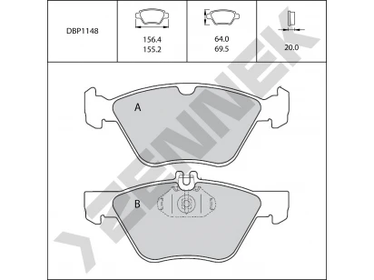 Brake pads DBP1148