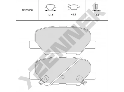 Brake pads DBP0858