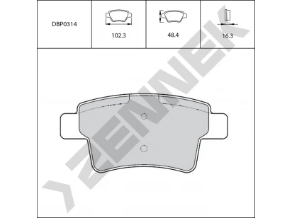 Brake pads DBP0314