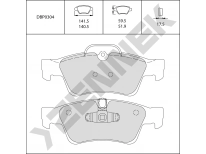 Brake pads DBP0304