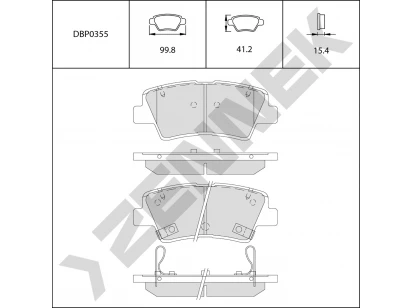 Brake pads DBP0355