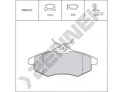 Brake pads DBP0245
