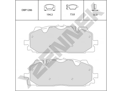 Brake pads DBP1286