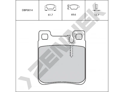 Brake pads DBP0014
