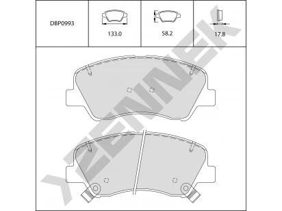 Brake pads DBP0993