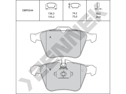 Brake pads DBP0544