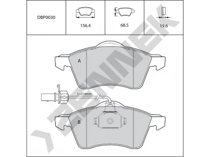 Brake pads DBP0030