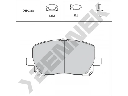 Brake pads DBP0258
