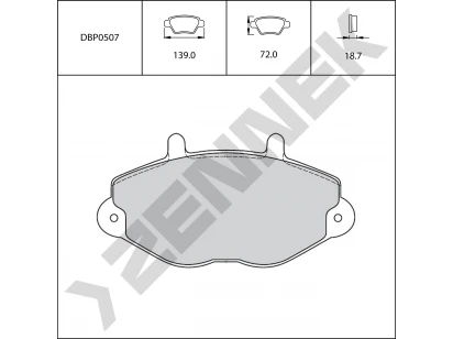 Brake pads DBP0507