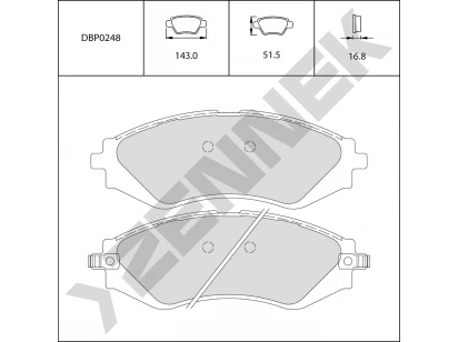 Brake pads DBP0248