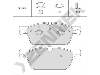 Brake pads DBP1168