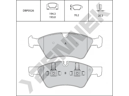 Brake pads DBP0526
