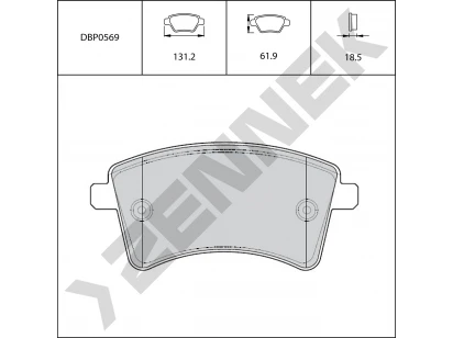 Brake pads DBP0569