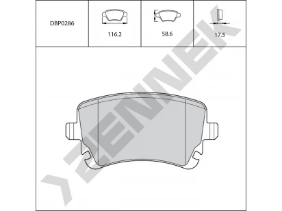 Brake pads DBP0286