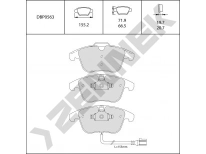 Brake pads DBP0563