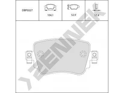 Brake pads DBP0327