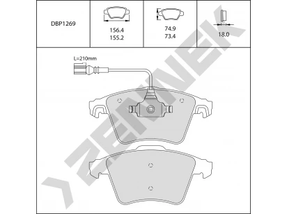 Brake pads DBP1269