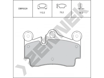 Brake pads DBP0529