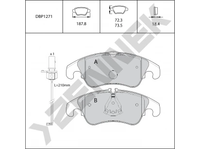 Brake pads DBP1271