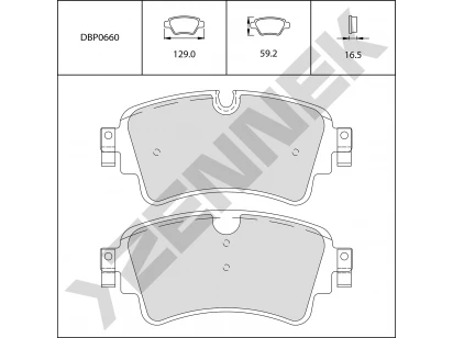 Brake pads DBP0660