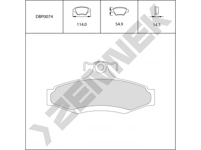 Brake pads DBP0074