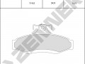 Brake pads DBP0074_4