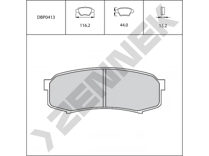 Brake pads DBP0413