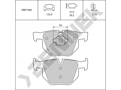 Brake pads DBP1060