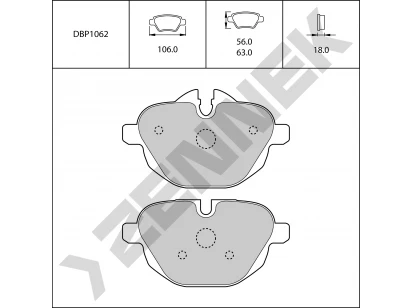 Brake pads DBP1062