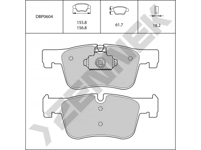 Brake pads DBP0604